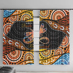 Aboriginal Dragonfly Window Curtain As Long As I Breathe You'll Be Remembered