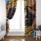 Aboriginal Dragonfly Window Curtain As Long As I Breathe You'll Be Remembered