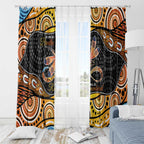 Aboriginal Dragonfly Window Curtain As Long As I Breathe You'll Be Remembered