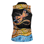Aboriginal Dragonfly Women Sleeveless Polo Shirt As Long As I Breathe You'll Be Remembered