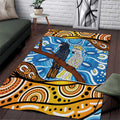 Australia Birds Aboriginal Art Area Rug