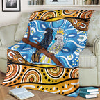 Australia Birds Aboriginal Art Blanket