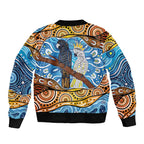 Australia Birds Aboriginal Art Bomber Jacket