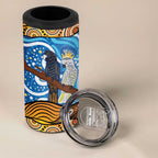 Australia Birds Aboriginal Art 4 in 1 Can Cooler Tumbler