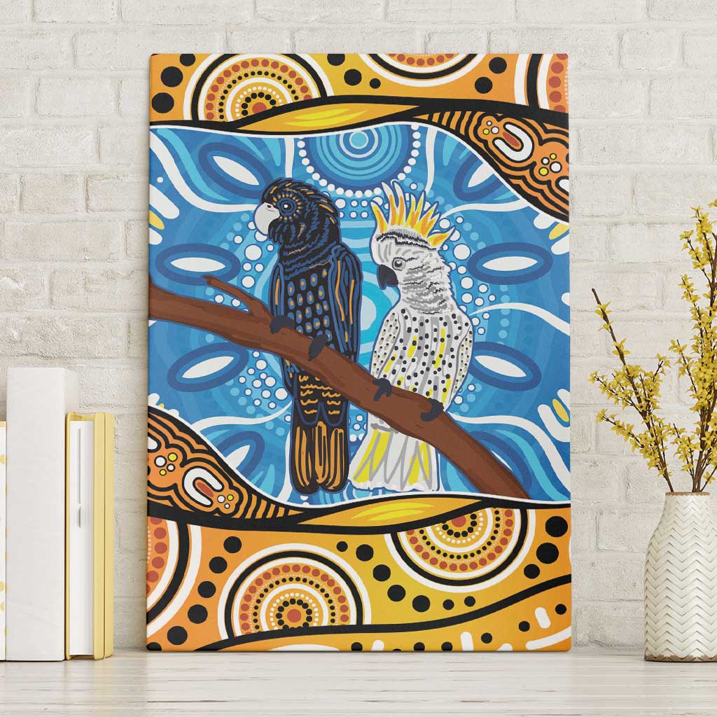 Australia Birds Aboriginal Art Canvas Wall Art