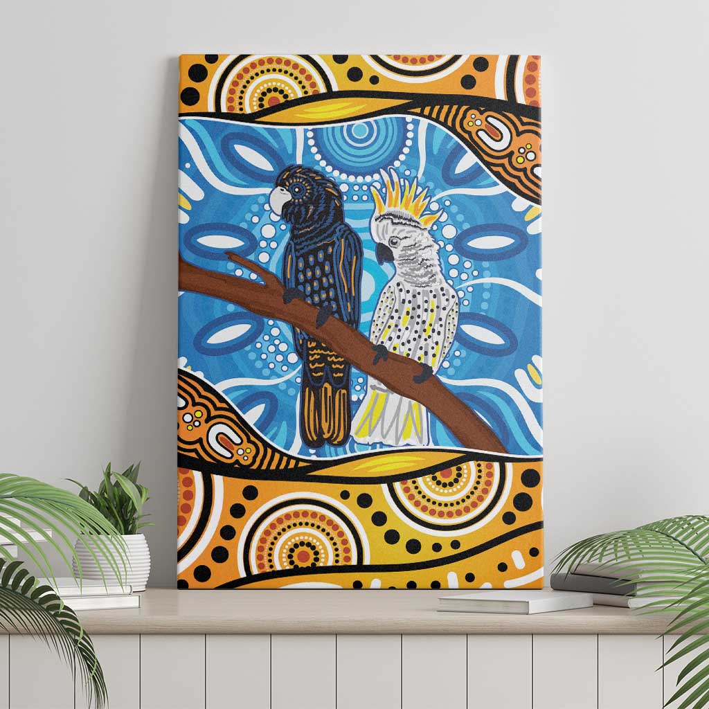 Australia Birds Aboriginal Art Canvas Wall Art