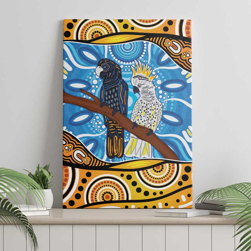 Australia Birds Aboriginal Art Canvas Wall Art