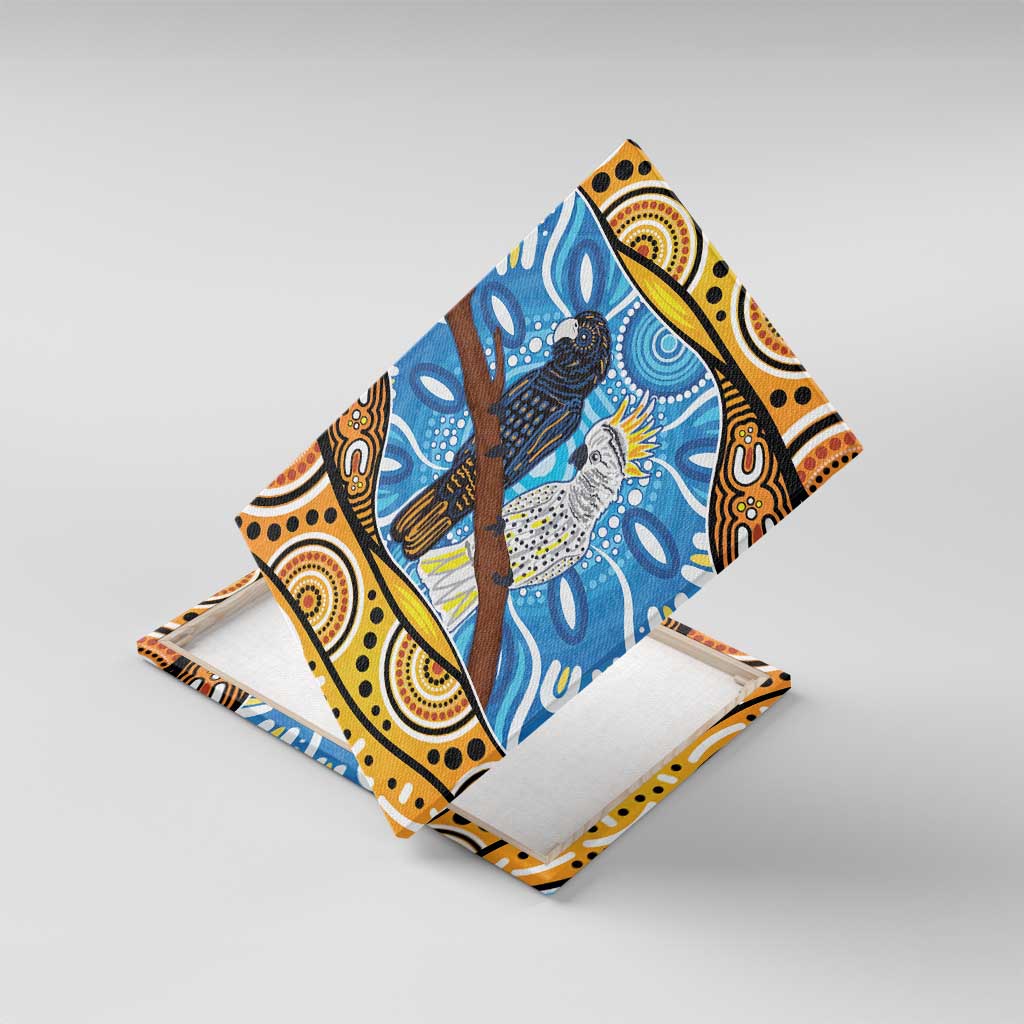 Australia Birds Aboriginal Art Canvas Wall Art