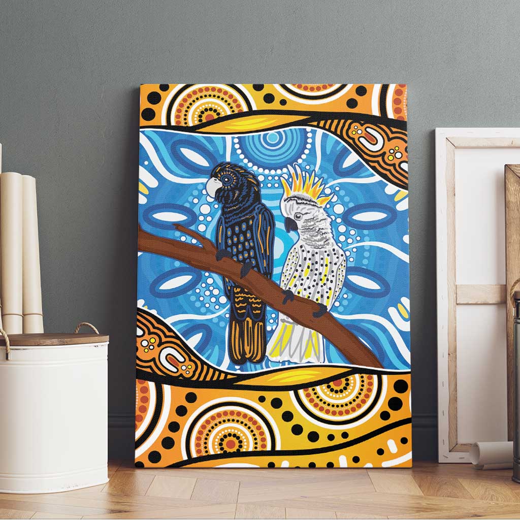 Australia Birds Aboriginal Art Canvas Wall Art