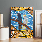 Australia Birds Aboriginal Art Canvas Wall Art