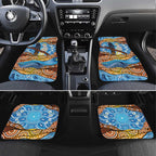 Australia Birds Aboriginal Art Car Mats
