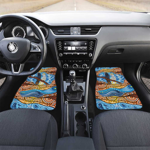Australia Birds Aboriginal Art Car Mats