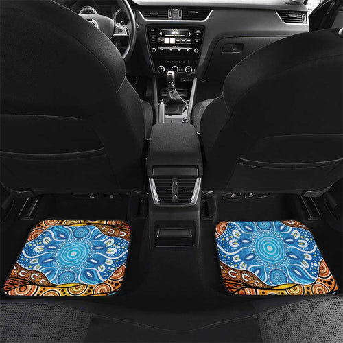Australia Birds Aboriginal Art Car Mats