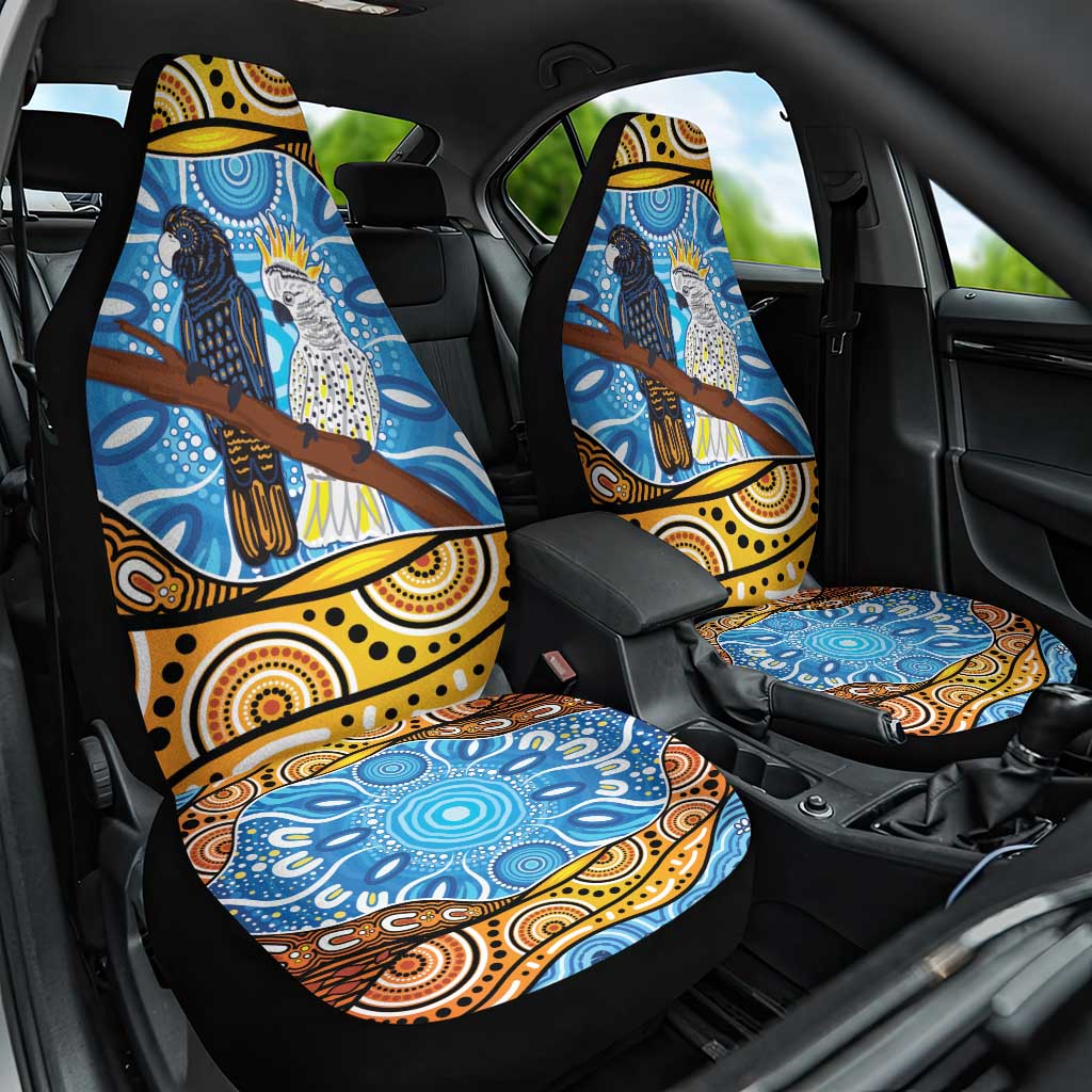 Australia Birds Aboriginal Art Car Seat Cover