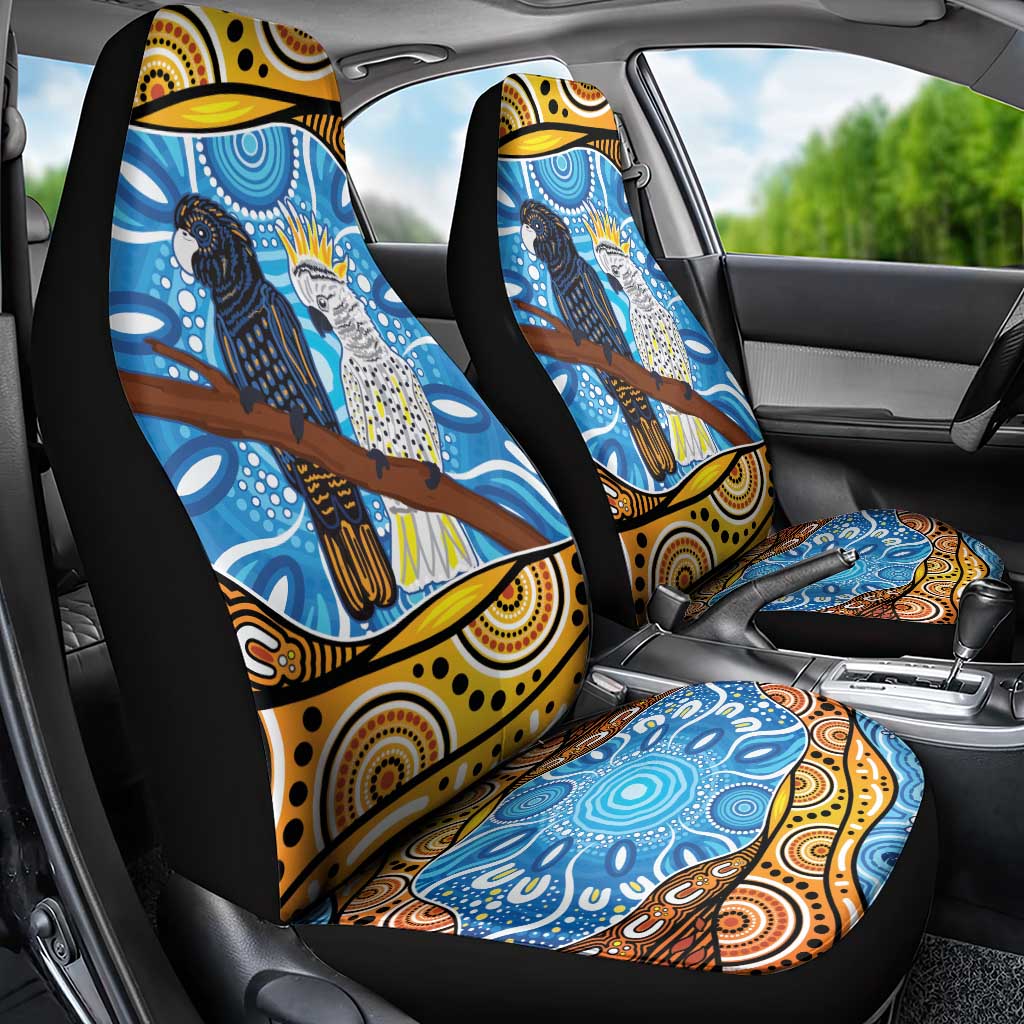 Australia Birds Aboriginal Art Car Seat Cover