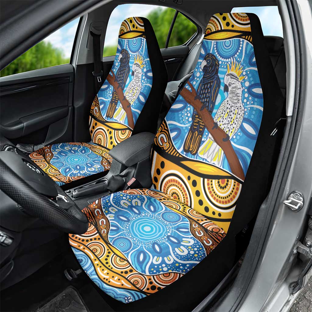 Australia Birds Aboriginal Art Car Seat Cover