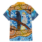 Australia Birds Aboriginal Art Family Matching Mermaid Dress and Hawaiian Shirt