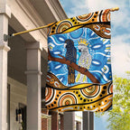 Australia Birds Aboriginal Art Garden Flag