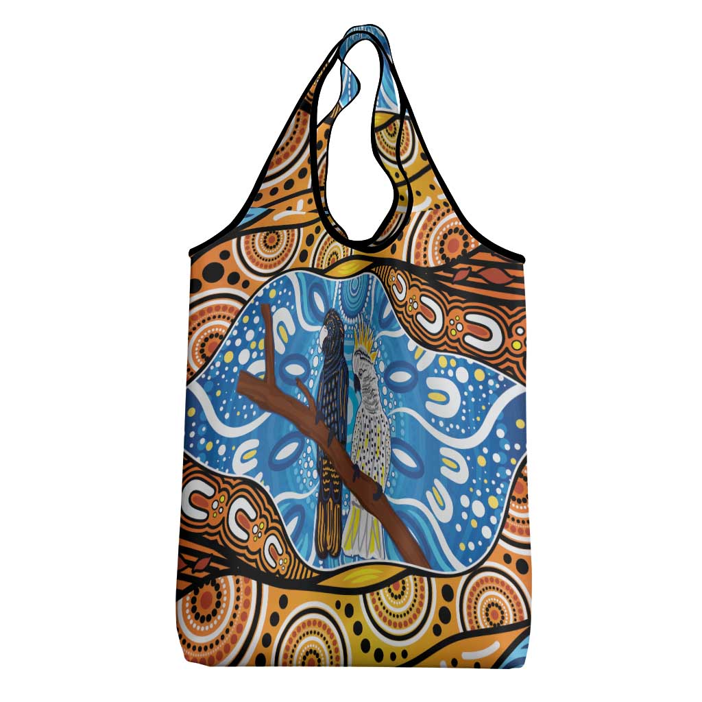Australia Birds Aboriginal Art Grocery Bag