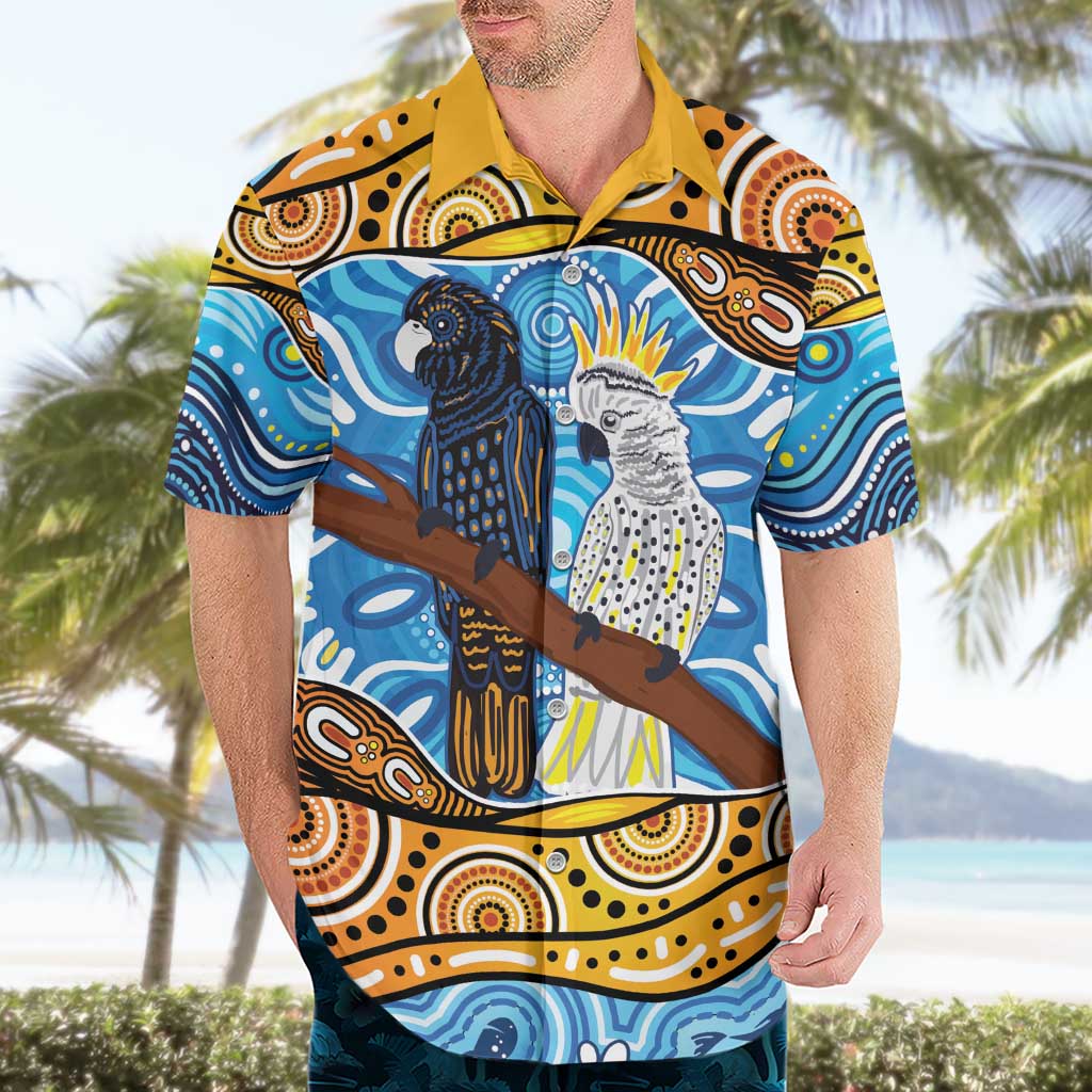 Australia Birds Aboriginal Art Hawaiian Shirt