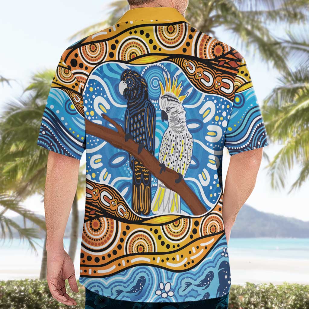 Australia Birds Aboriginal Art Hawaiian Shirt