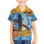 Australia Birds Aboriginal Art Hawaiian Shirt