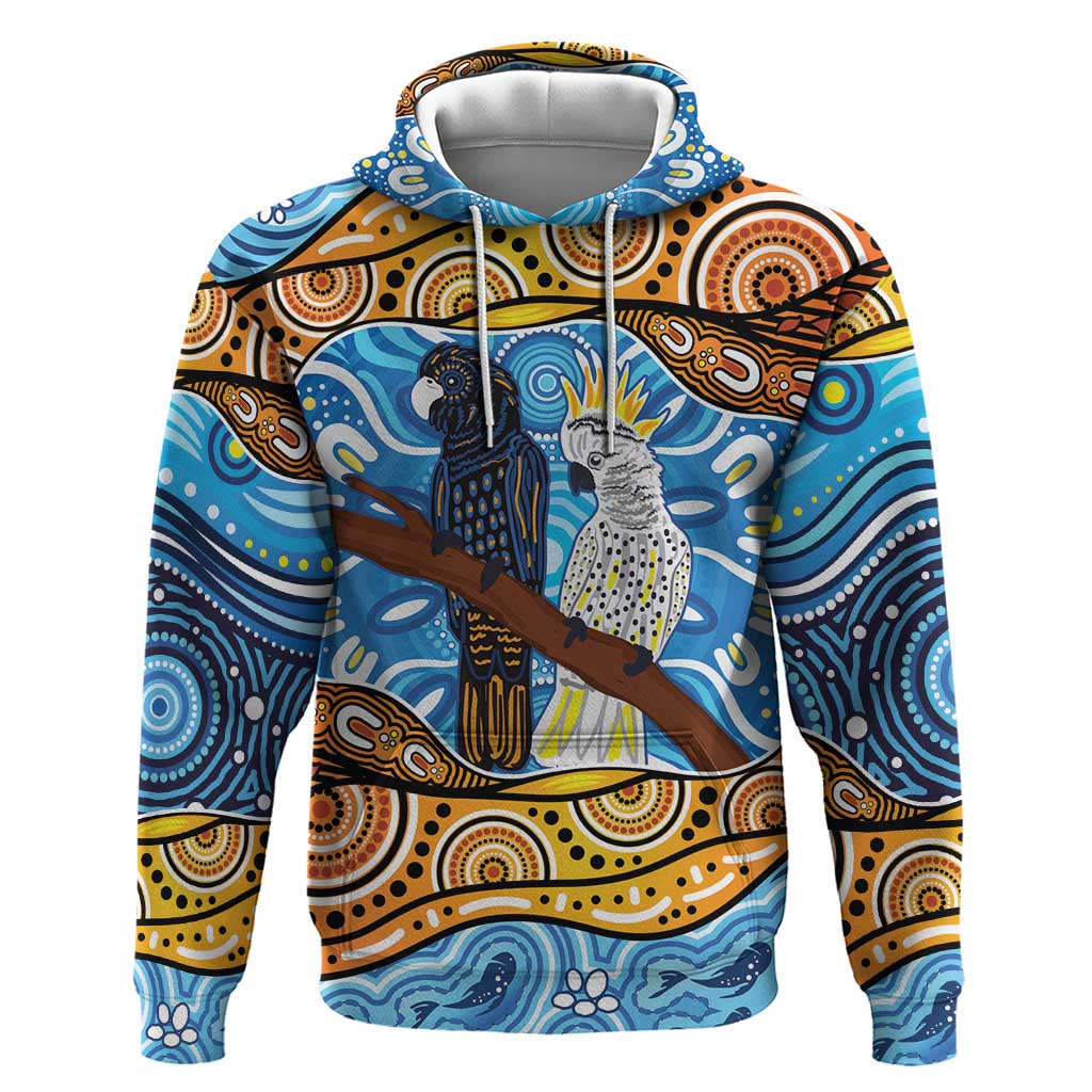 Australia Birds Aboriginal Art Hoodie