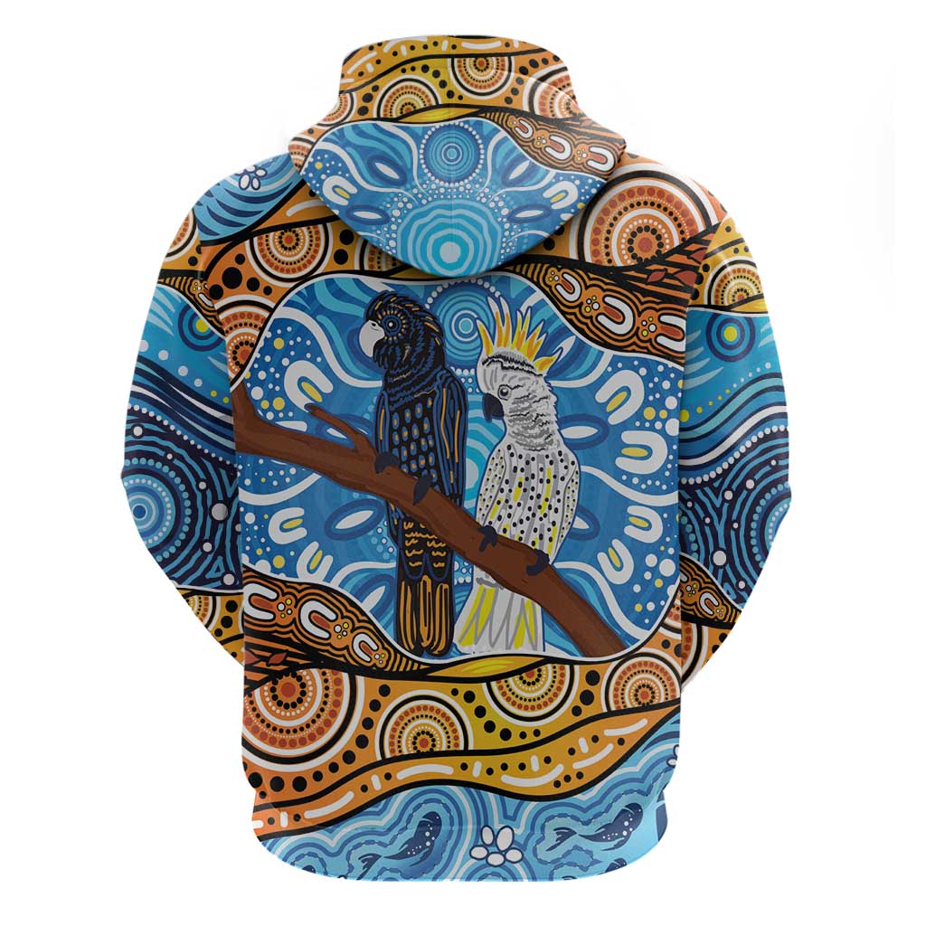 Australia Birds Aboriginal Art Hoodie