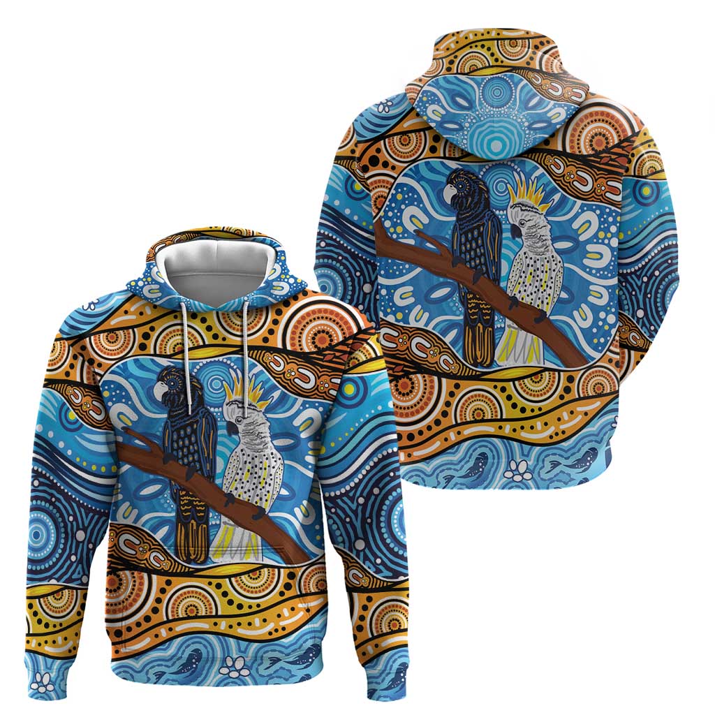 Australia Birds Aboriginal Art Hoodie