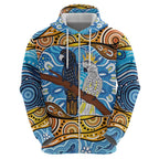 Australia Birds Aboriginal Art Hoodie