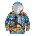 Australia Birds Aboriginal Art Kid Hoodie