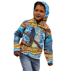 Australia Birds Aboriginal Art Kid Hoodie