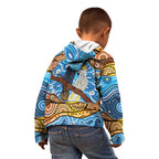 Australia Birds Aboriginal Art Kid Hoodie