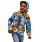 Australia Birds Aboriginal Art Kid Hoodie