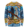 Australia Birds Aboriginal Art Long Sleeve Shirt