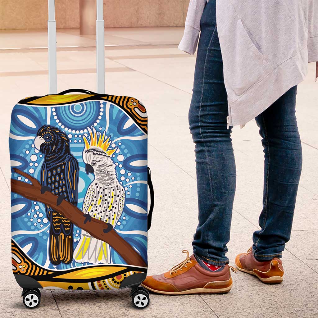 Australia Birds Aboriginal Art Luggage Cover