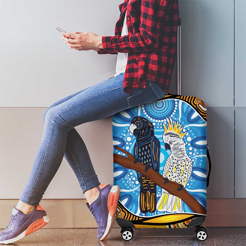 Australia Birds Aboriginal Art Luggage Cover