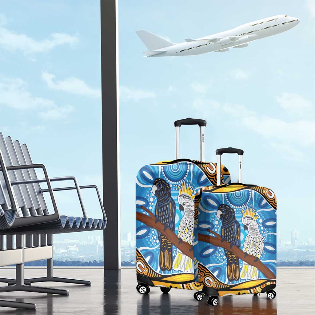 Australia Birds Aboriginal Art Luggage Cover