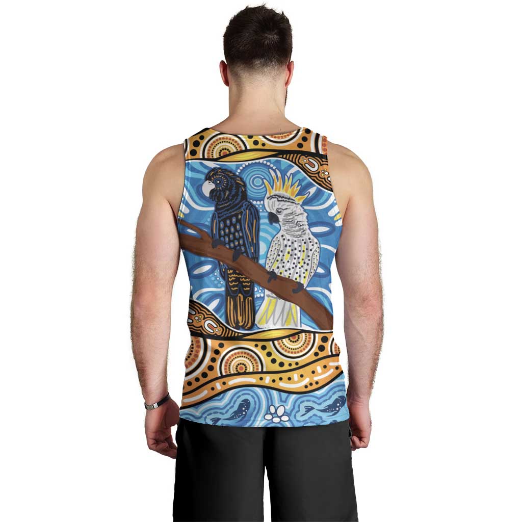 Australia Birds Aboriginal Art Men Tank Top