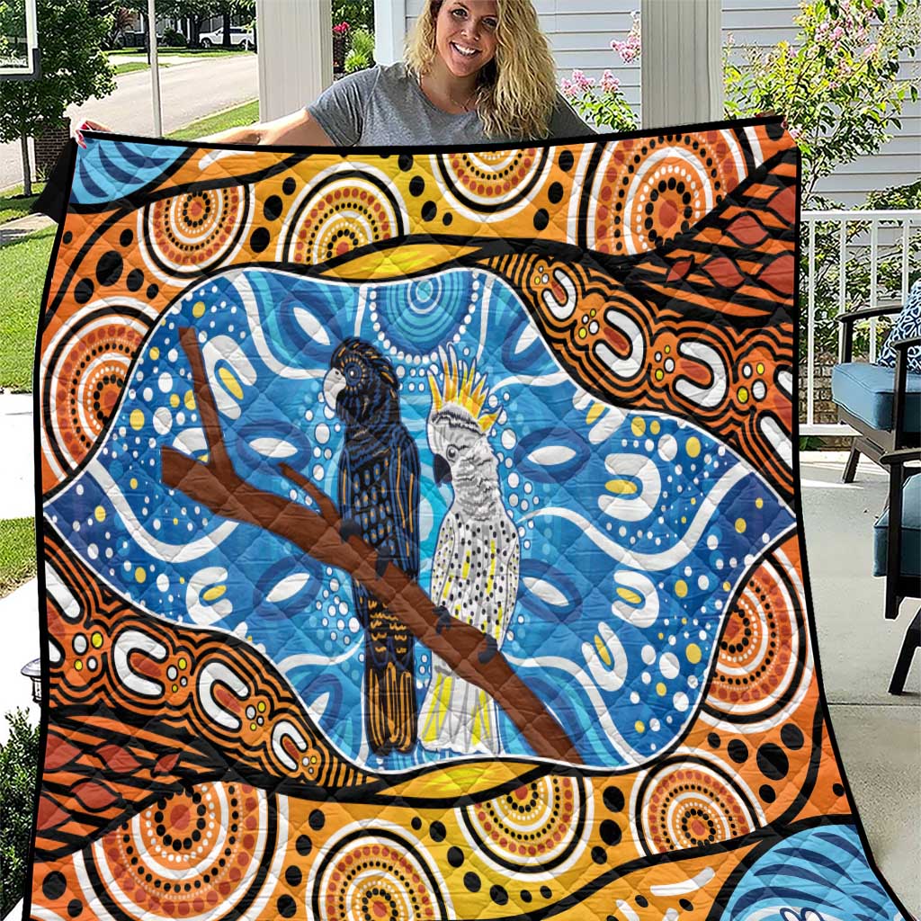 Australia Birds Aboriginal Art Quilt