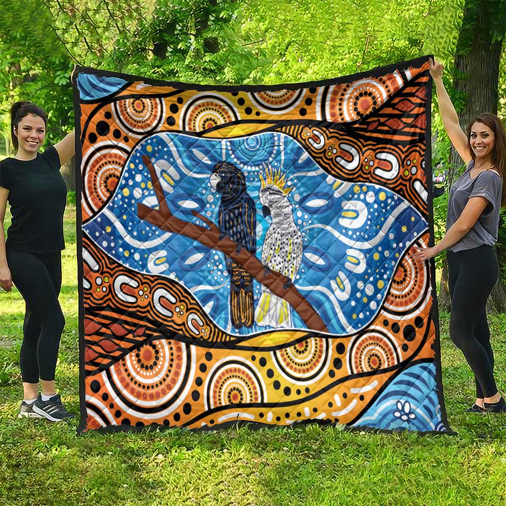 Australia Birds Aboriginal Art Quilt