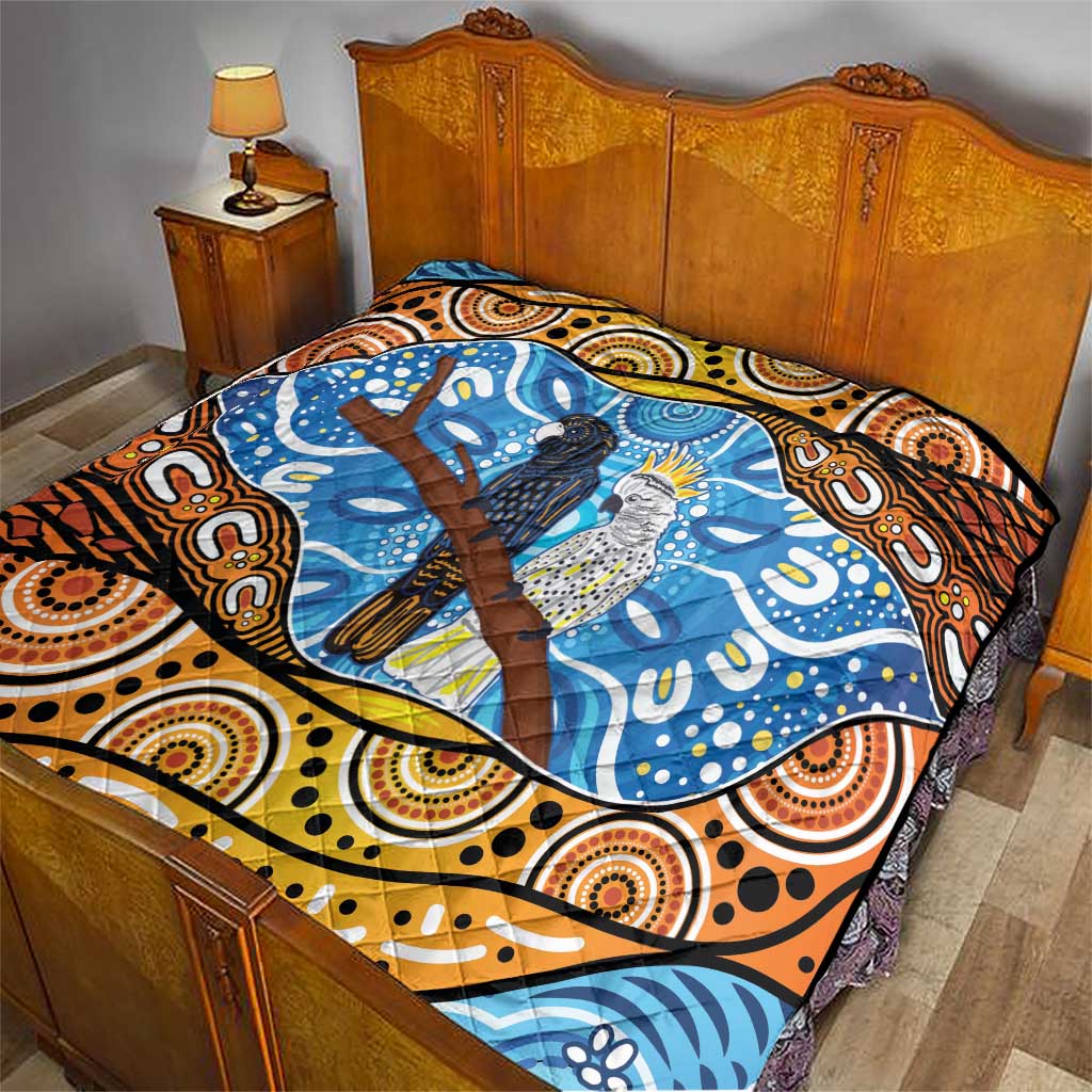 Australia Birds Aboriginal Art Quilt