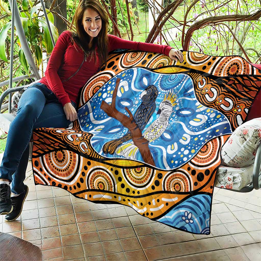 Australia Birds Aboriginal Art Quilt