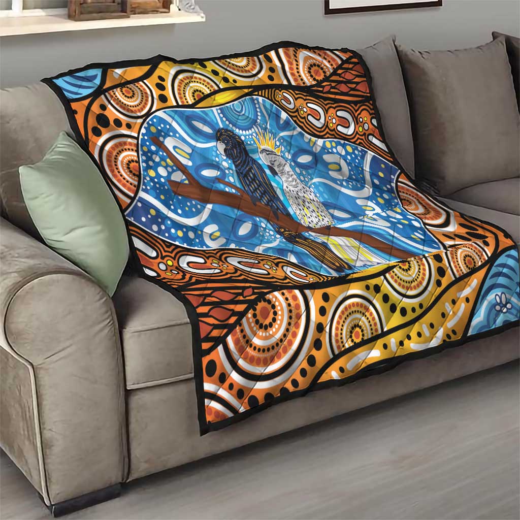 Australia Birds Aboriginal Art Quilt
