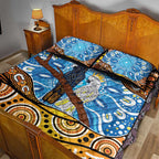 Australia Birds Aboriginal Art Quilt Bed Set