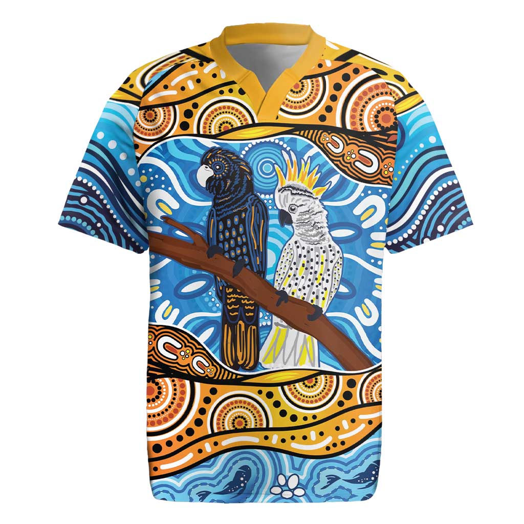 Australia Birds Aboriginal Art Rugby Jersey