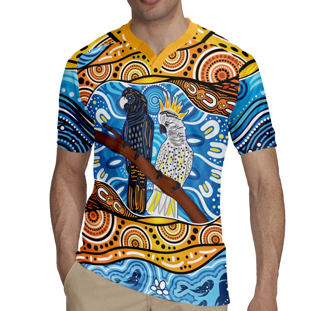 Australia Birds Aboriginal Art Rugby Jersey