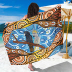 Australia Birds Aboriginal Art Sarong