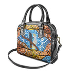 Australia Birds Aboriginal Art Shoulder Handbag