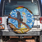 Australia Birds Aboriginal Art Spare Tire Cover